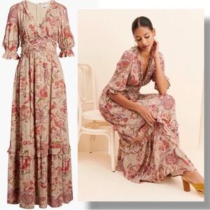 BTFL-Life Ruffles Floral Maxi Dress
